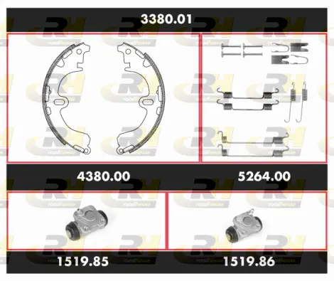 Brake Kit, drum brake (3380.01)