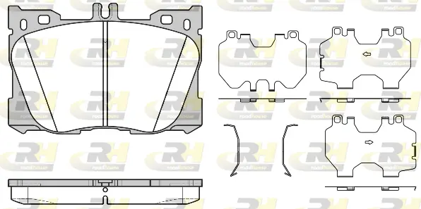 Brake Pad Set, disc brake (21705.00)