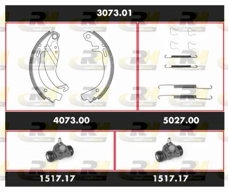 Brake Kit, drum brake (3073.01)