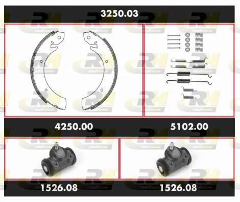 Brake Kit, drum brake (3250.03)