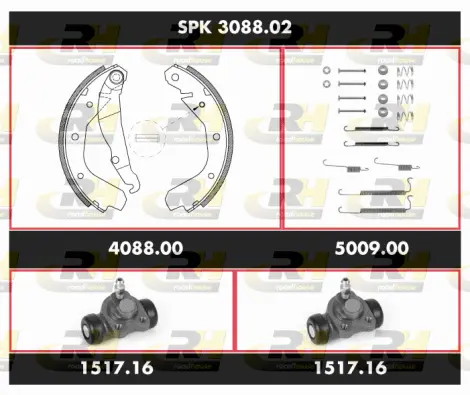 Brake Kit, drum brake (SPK 3088.02)