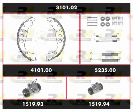 Brake Kit, drum brake (3101.02)