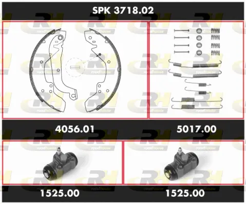 Brake Kit, drum brake (SPK 3718.02)