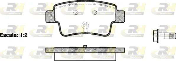 Brake Pad Set, disc brake (21198.00)