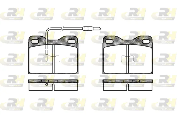 Brake Pad Set, disc brake (2008.14)