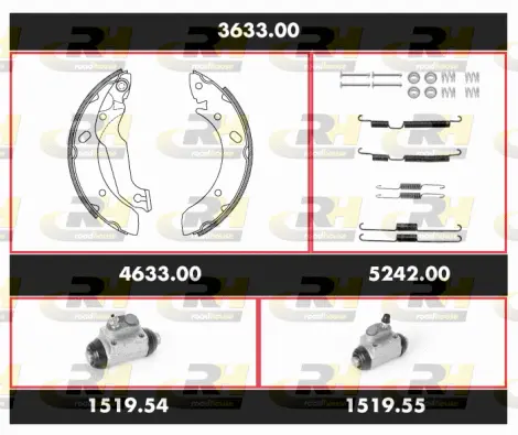 Brake Kit, drum brake (3633.00)
