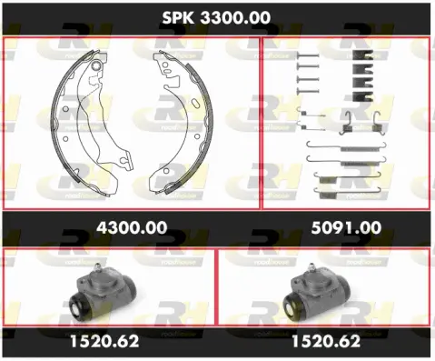 Brake Kit, drum brake (SPK 3300.00)