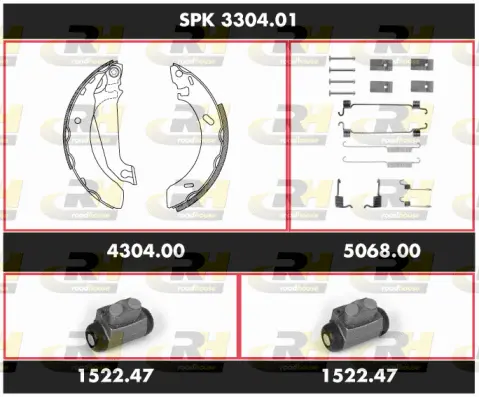 Brake Kit, drum brake (SPK 3304.01)