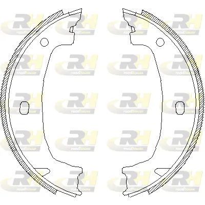 Brake Shoe, parking brake (4715.00)