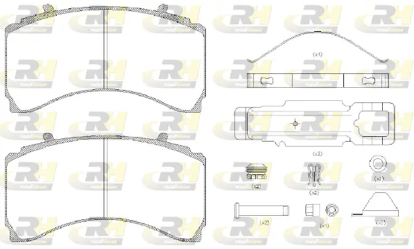 Brake Pad Set, disc brake (JSX 21479.80)