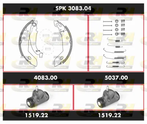 Brake Kit, drum brake (SPK 3083.04)