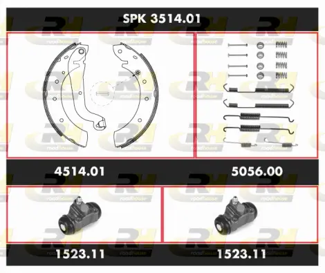 Brake Kit, drum brake (SPK 3514.01)