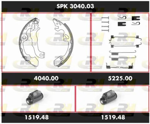 Brake Kit, drum brake (SPK 3040.03)