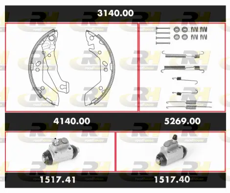 Brake Kit, drum brake (3140.00)