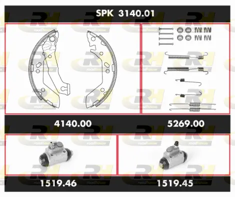 Brake Kit, drum brake (SPK 3140.01)