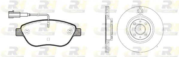 Brake Kit, disc brake (8859.00)