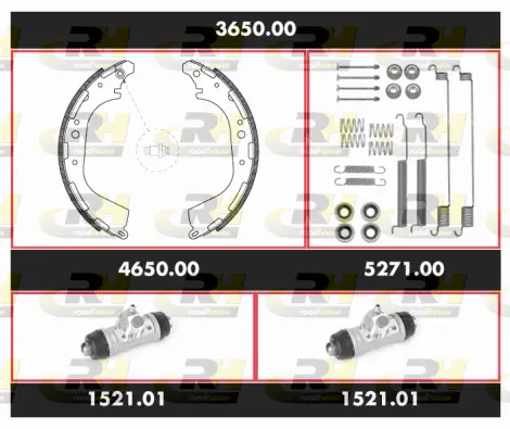 Brake Kit, drum brake (3650.00)