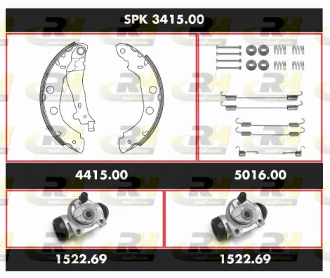 Brake Kit, drum brake (SPK 3415.00)