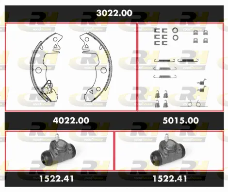 Brake Kit, drum brake (SPK 3022.00)
