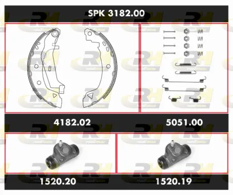 Brake Kit, drum brake (SPK 3182.00)