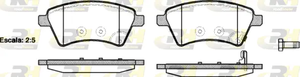 Brake Pad Set, disc brake (21215.01)