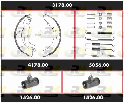 Brake Kit, drum brake (3178.00)