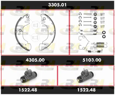 Brake Kit, drum brake (3305.01)