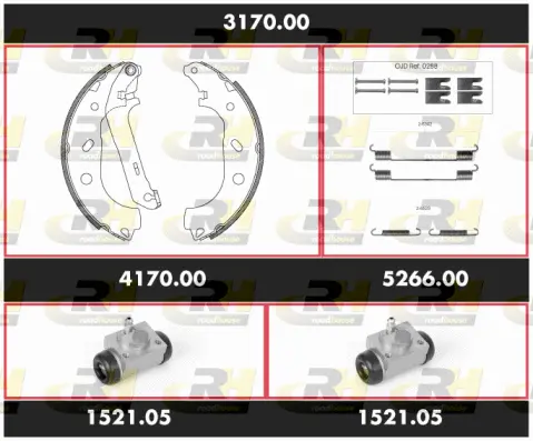 Brake Kit, drum brake (3170.00)