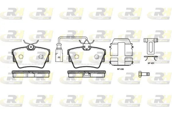 Brake Pad Set, disc brake (2591.12)