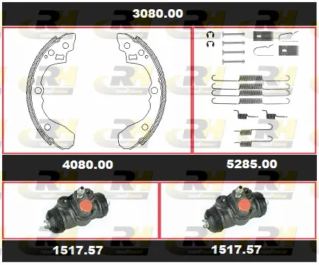 Brake Kit, drum brake (3080.00)