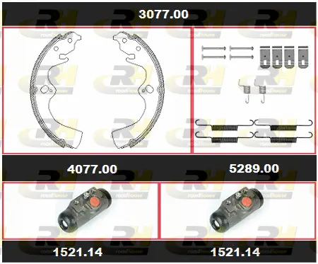 Brake Kit, drum brake (3077.00)