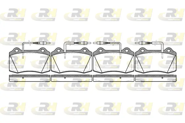 Brake Pad Set, disc brake (2434.14)