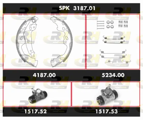 Brake Kit, drum brake (SPK 3187.01)