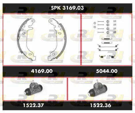 Brake Kit, drum brake (SPK 3169.03)
