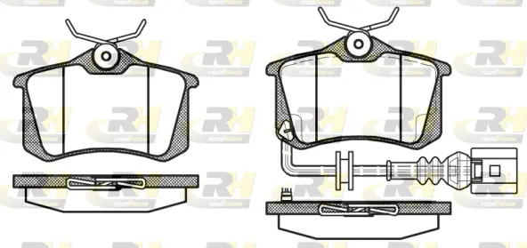 Brake Pad Set, disc brake (2263.41)