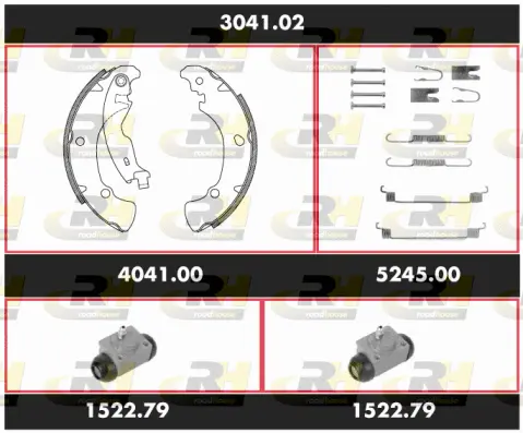 Brake Kit, drum brake (3041.02)