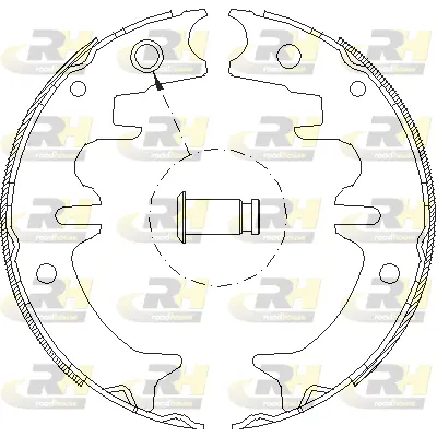 Brake Shoe, parking brake (4431.00)