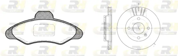 Brake Kit, disc brake (8331.00)
