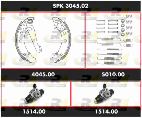 Brake Kit, drum brake (SPK 3045.02)