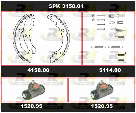 Brake Kit, drum brake (SPK 3158.01)
