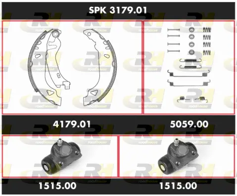Brake Kit, drum brake (SPK 3179.01)