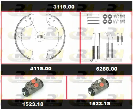 Brake Kit, drum brake (3119.00)