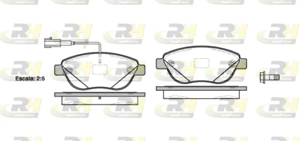 Brake Pad Set, disc brake (2859.12)