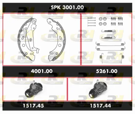 Brake Kit, drum brake (SPK 3001.00)