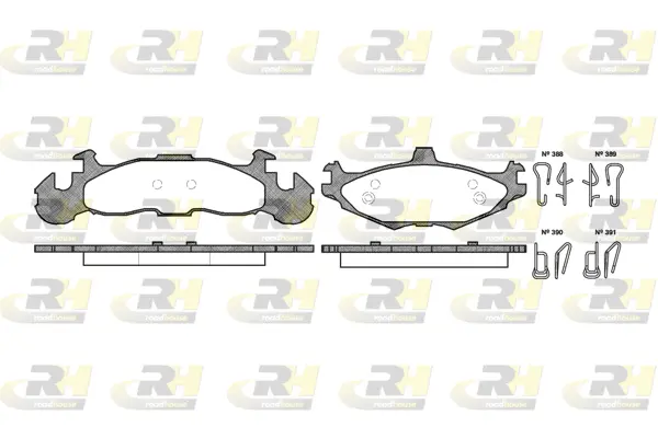 Brake Pad Set, disc brake (2519.00)