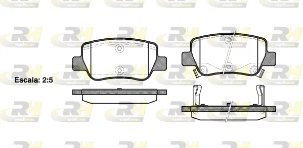 Brake Pad Set, disc brake (21403.02)
