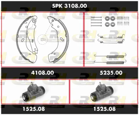 Brake Kit, drum brake (SPK 3108.00)