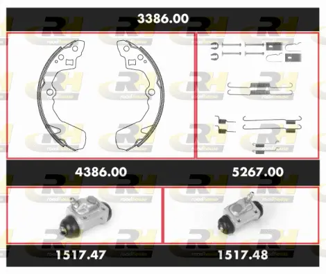 Brake Kit, drum brake (3386.00)