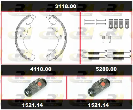 Brake Kit, drum brake (3118.00)