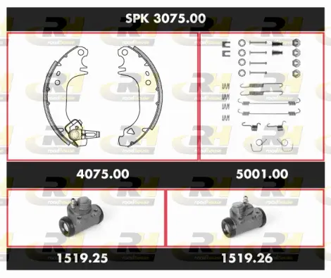 Brake Kit, drum brake (SPK 3075.00)